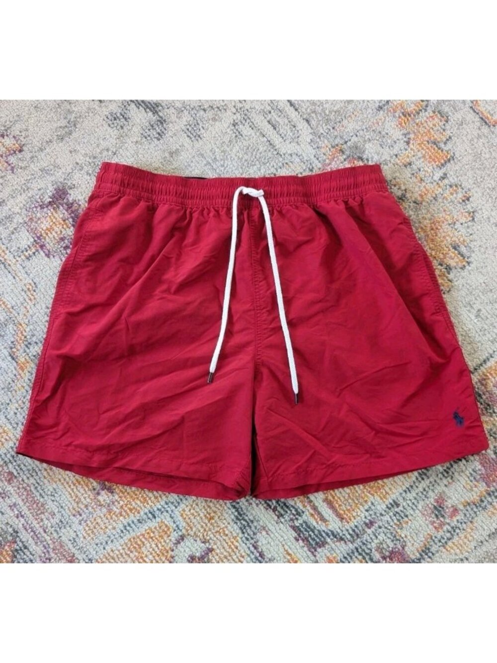 Polo Ralph Lauren Swim Trunks Shorts Red Pony Logo Mesh Lined NWT XXL Preppy